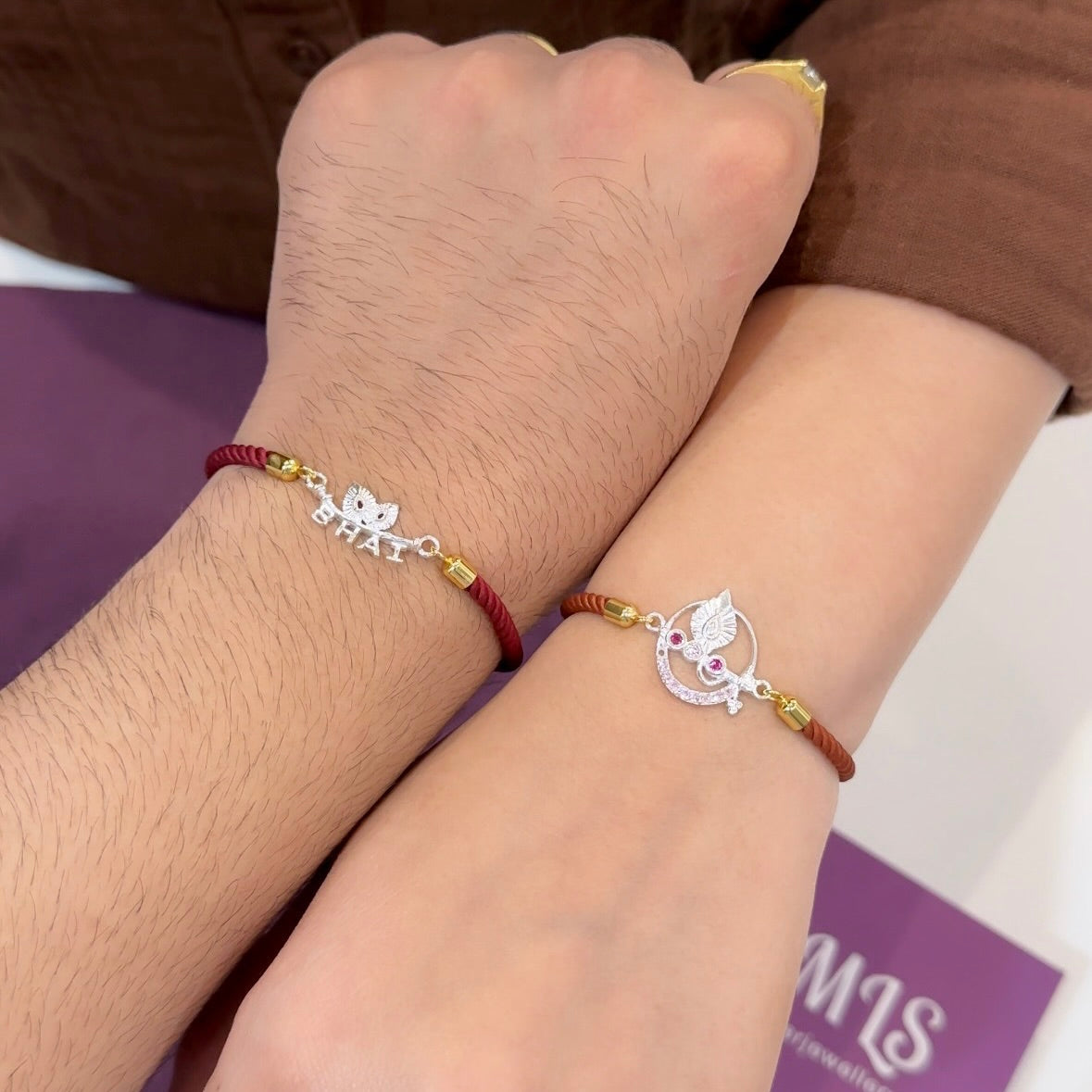 Bhaiya Bhabhi Silver Rakhi