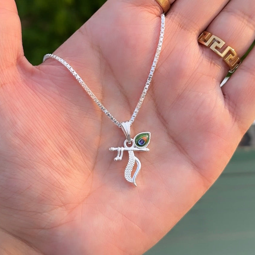 Krishna Flute Pendant + Chain