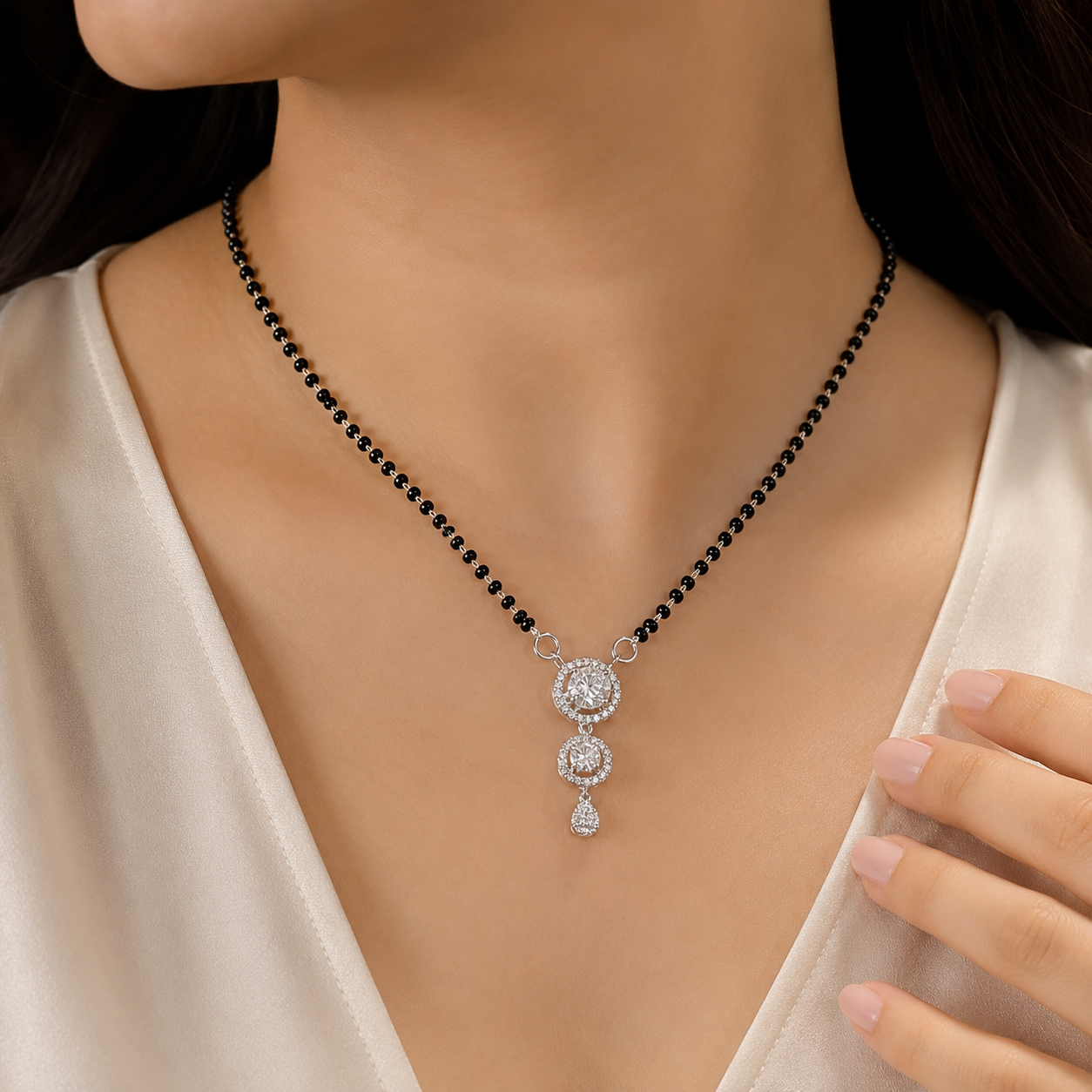 Silver Mangalsutra Chain