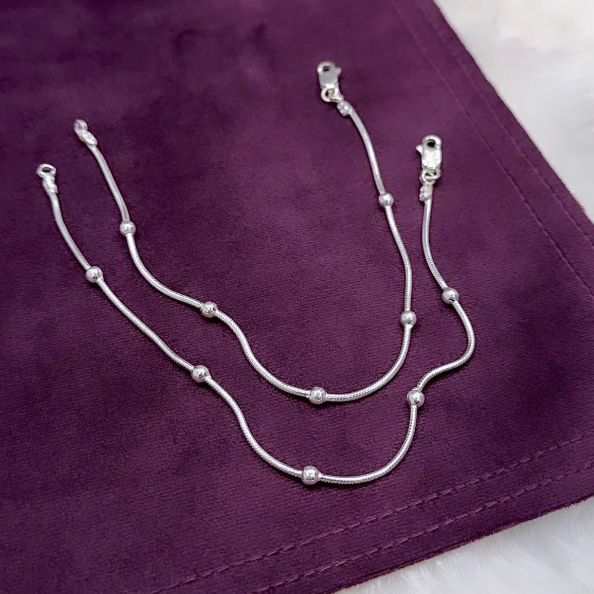 Ball Gap Chain Anklets