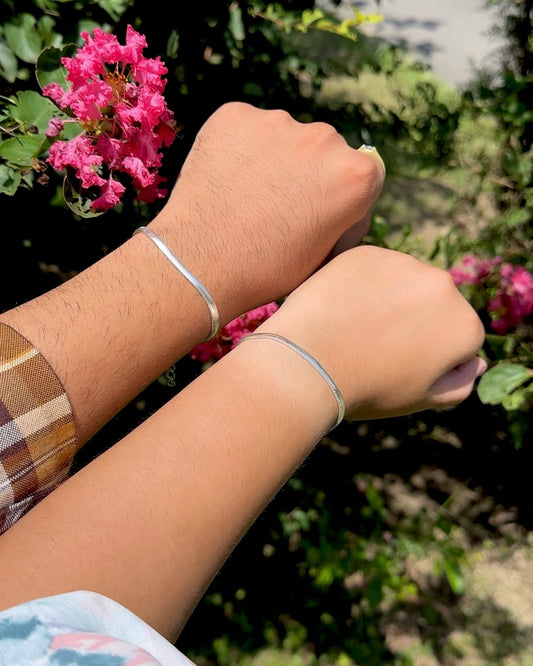Couple Flat Snake Bracelet