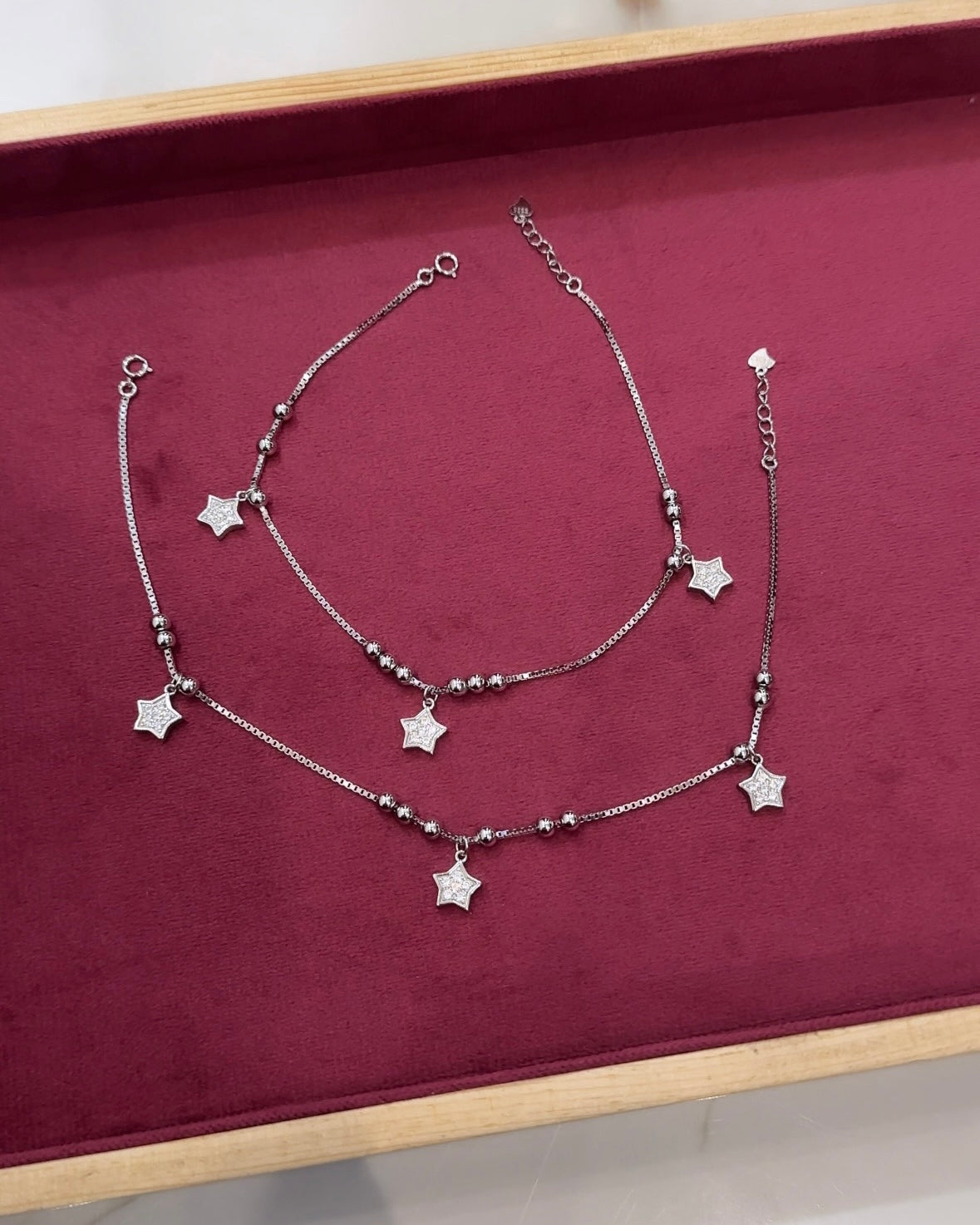 Star Charm Anklets
