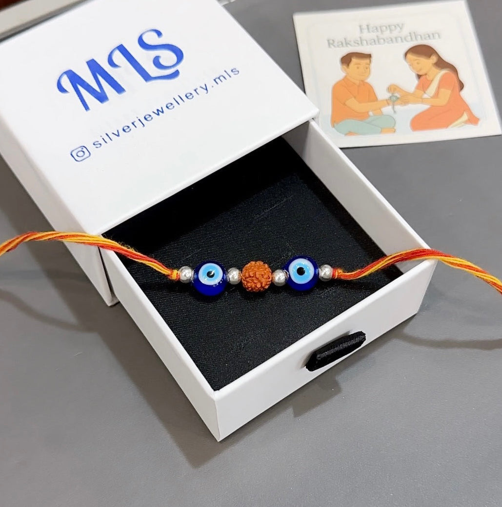 Silver Thread Rakhi