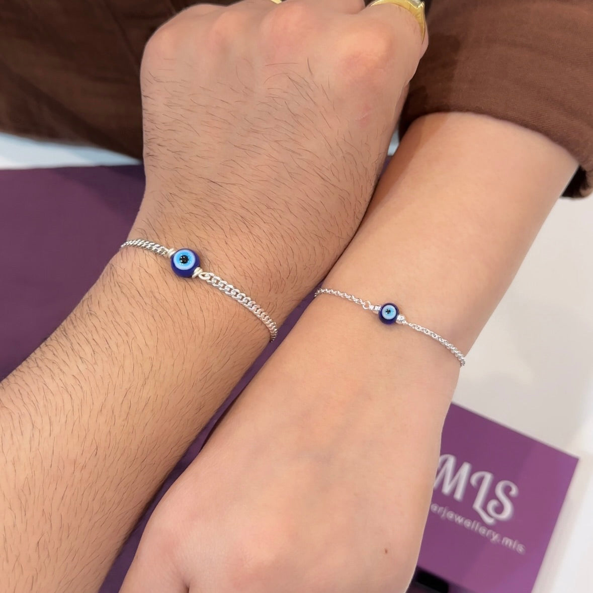Bhaiya Bhabhi Silver Rakhi