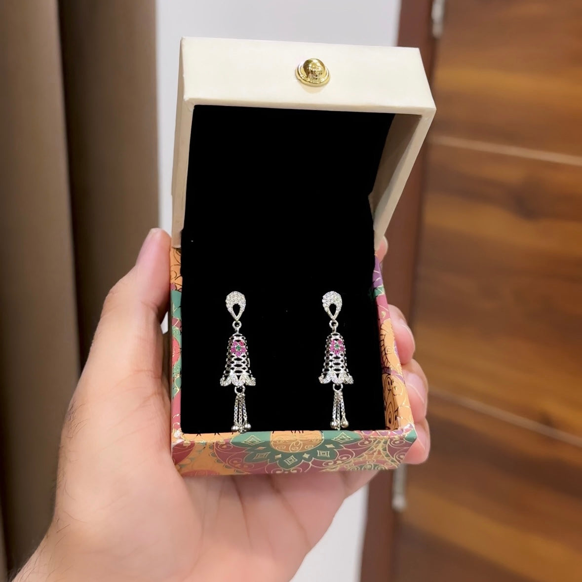 Silver Dangler Earrings