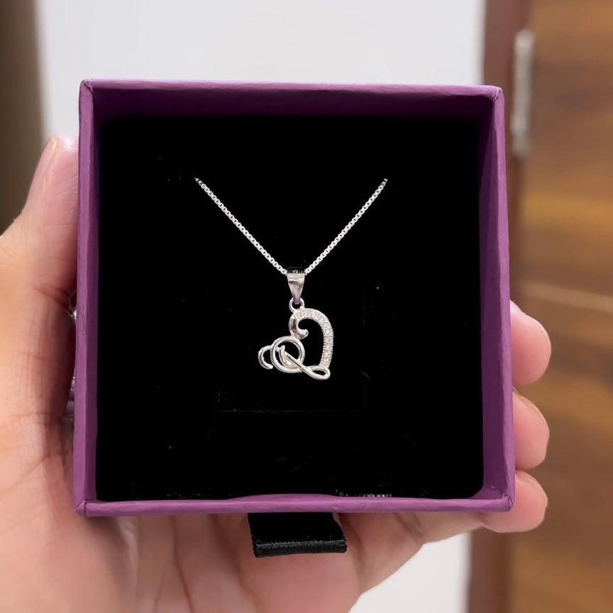 Musical Heart Chain Pendant
