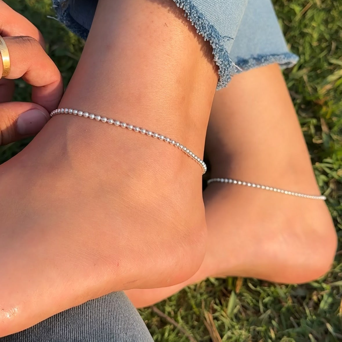 Ball Chain Anklets