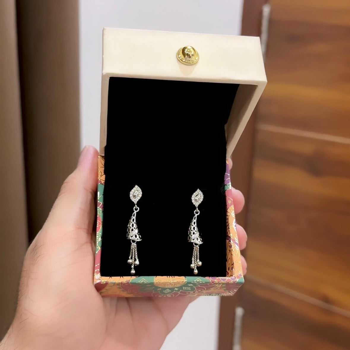 Silver Dangler Earrings