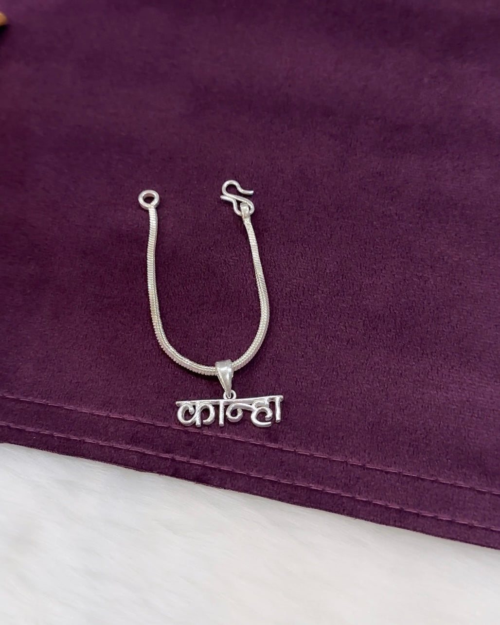 Laddu Gopal Silver Chain Pendant