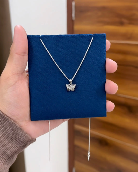 Butterfly Minimal Pendant + Chain