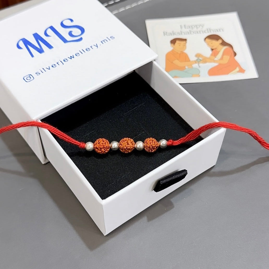 Silver Thread Rakhi