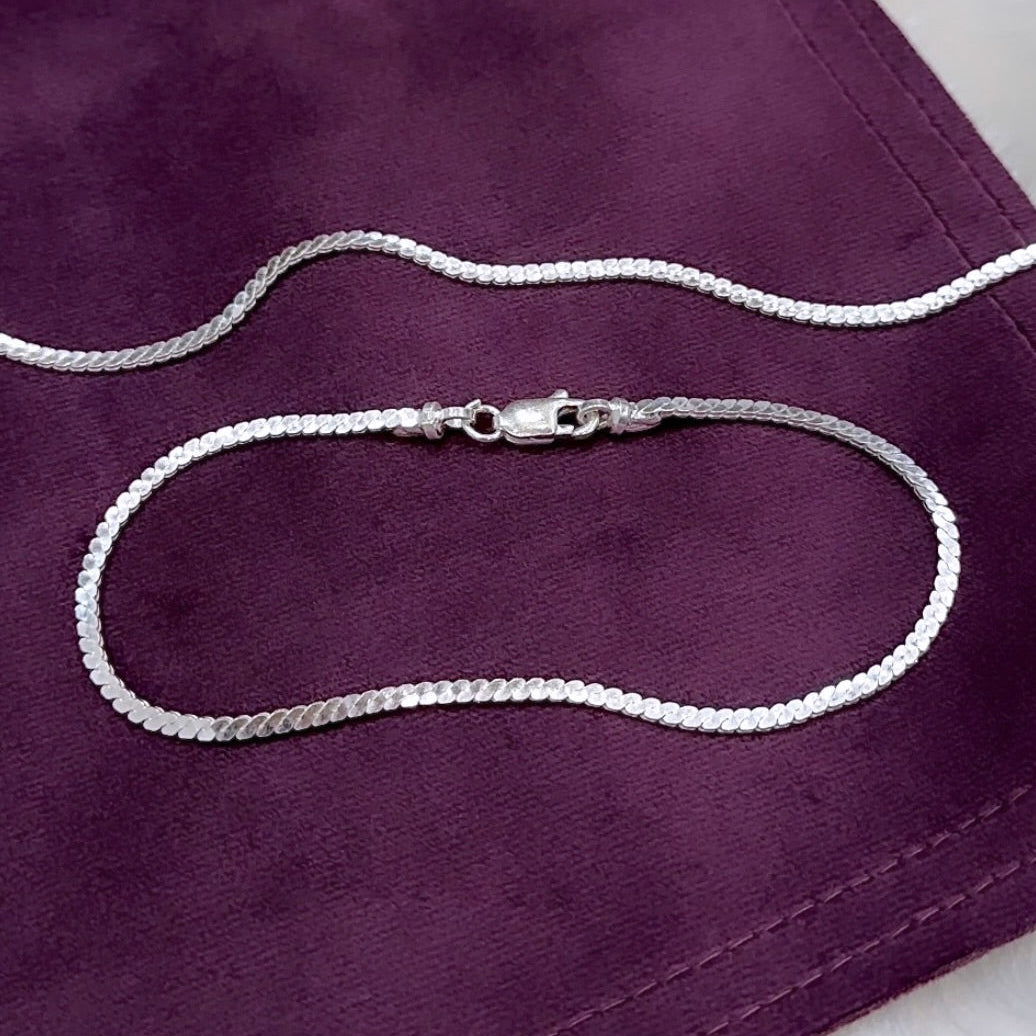 S Flat Snake Anklets